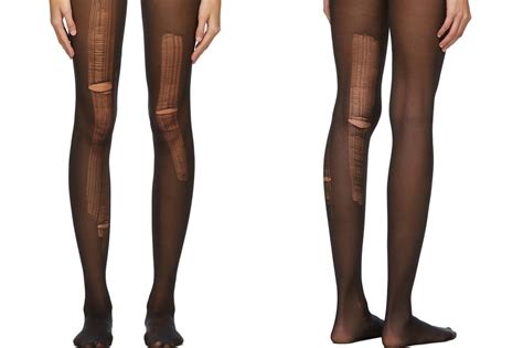 gucci pre ripped tights|gucci stockings with runs.